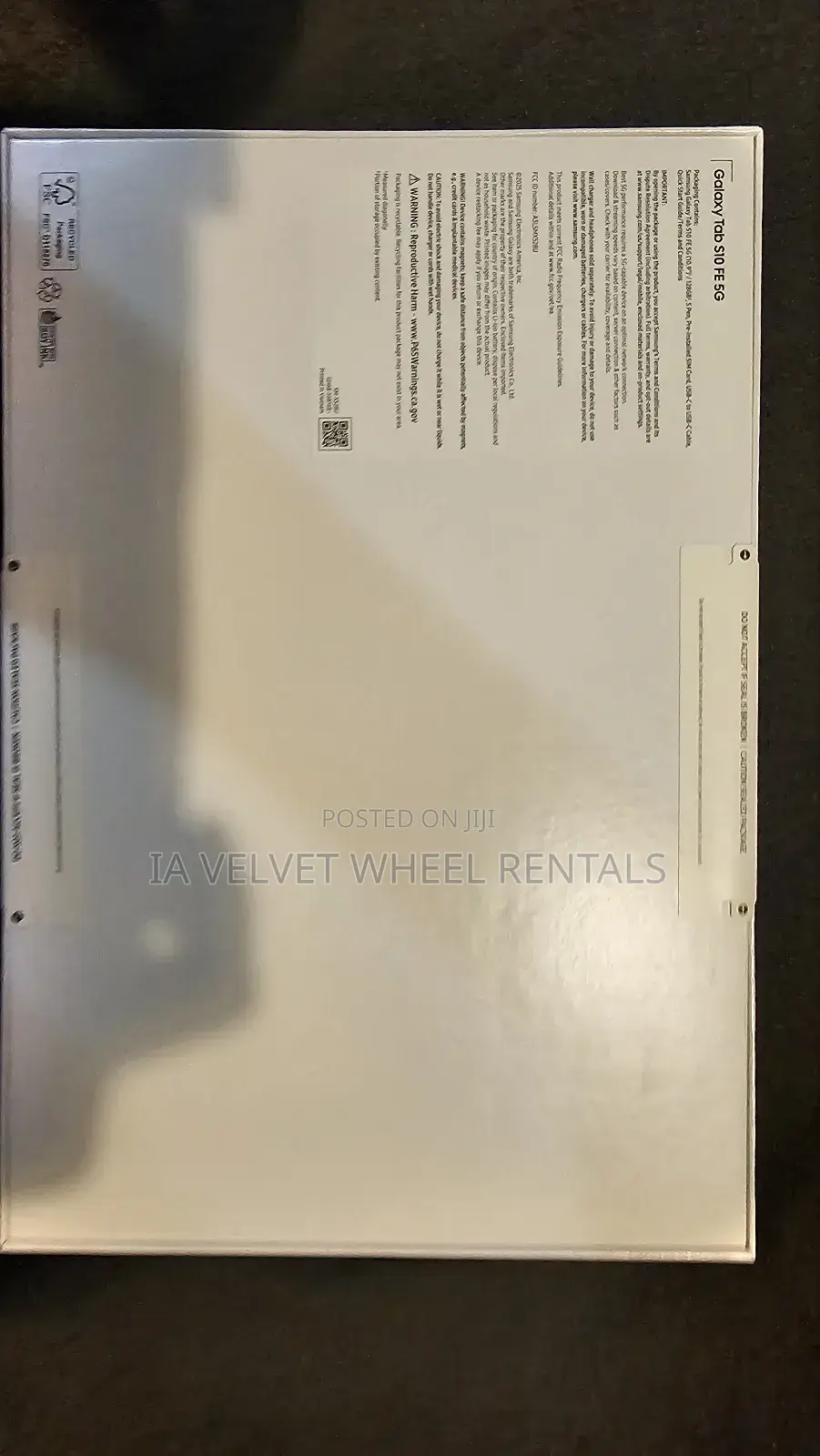 New Samsung Galaxy Tab S10 FE 128 GB White