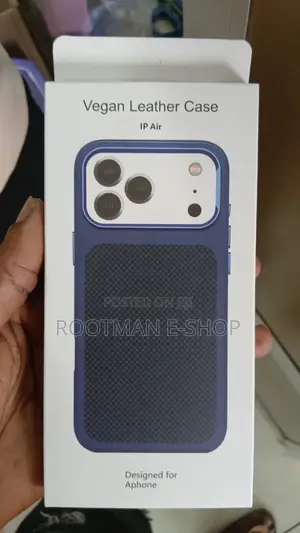 Premium Plaid Leather Case for iPhone 17 Air and 17 Pro Max
