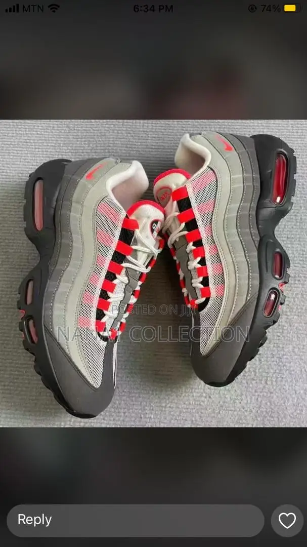 Nike Air Max 95 Og “ Solar Red” Sneakers