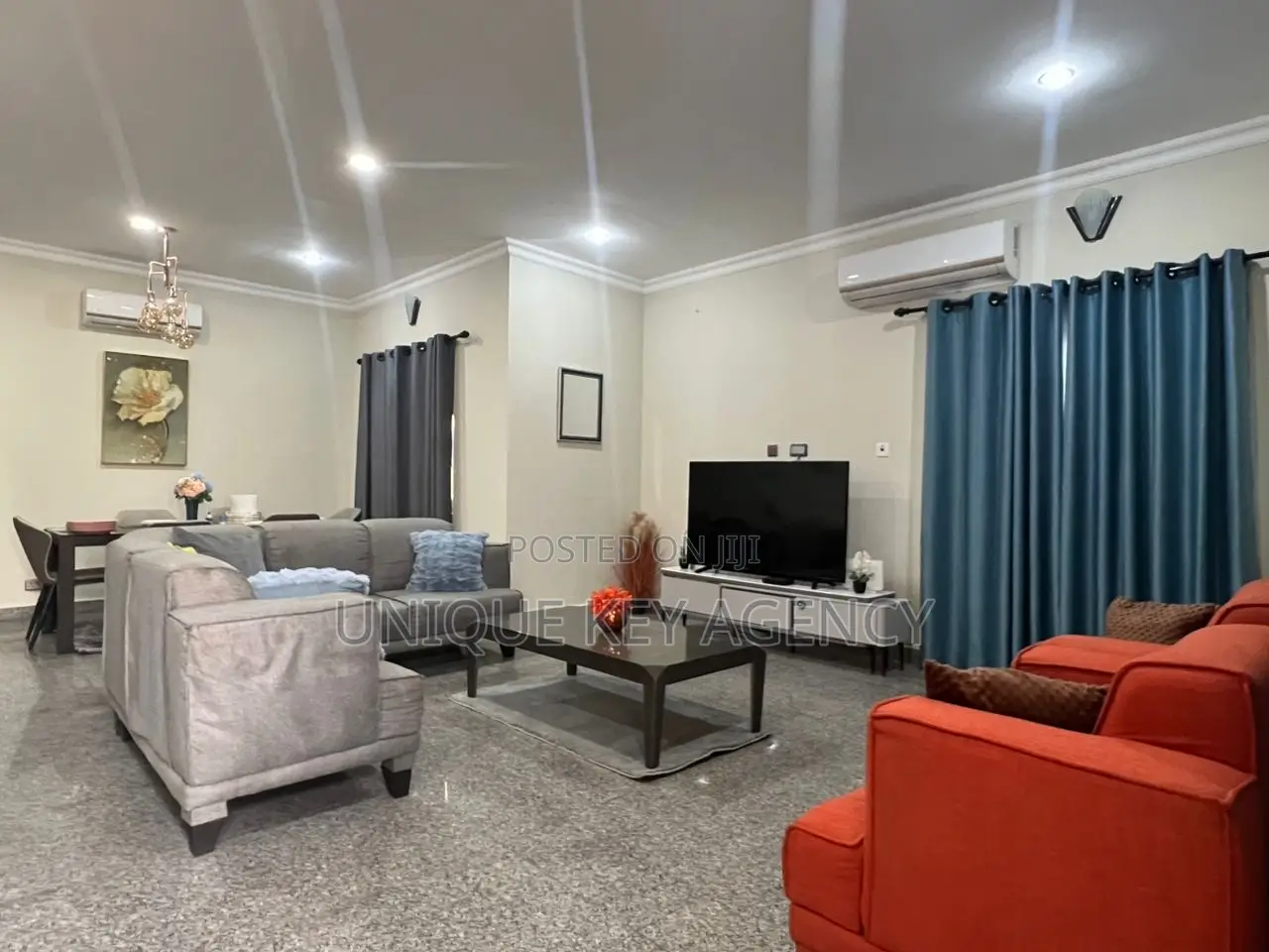Furnished 3bdrm House in Unique Key Agency, East Legon for rent