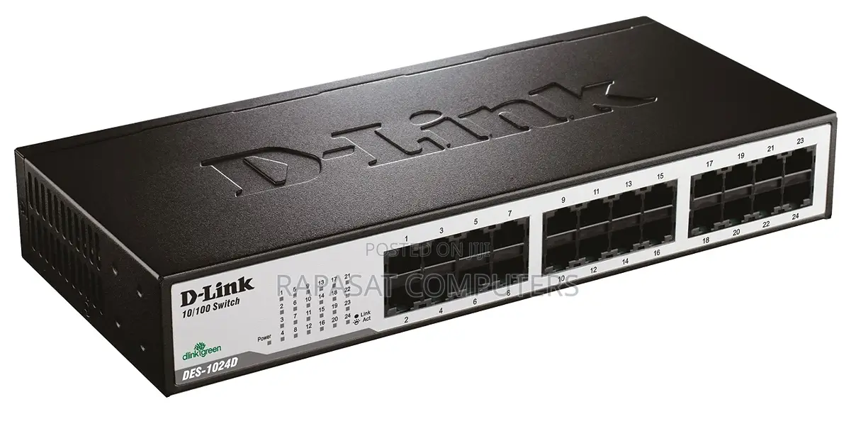 D-Link 24-Port (Des-1024d) 10/100 Unmanaged Desktop/Rackmount Switch