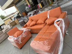 L-Shaped Sofa With Matching Single Armchair