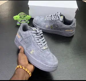 Louis Vuitton X Nike Air Force 1 Grey Available