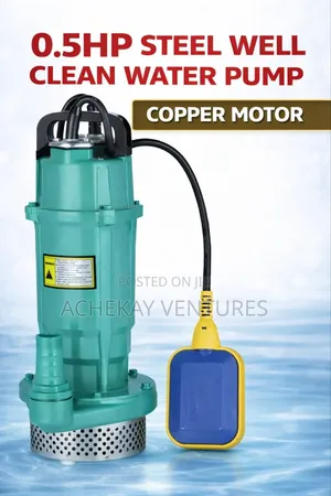 0.5hp Submersible Pump Steel Body – Copper Motor