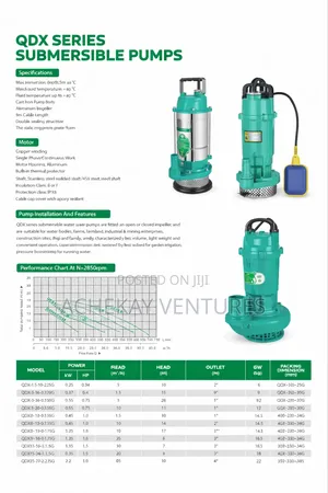 0.5hp Submersible Pump Steel Body – Copper Motor