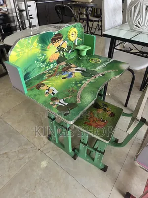 Kids Study Desk Cartoons Table And Chair