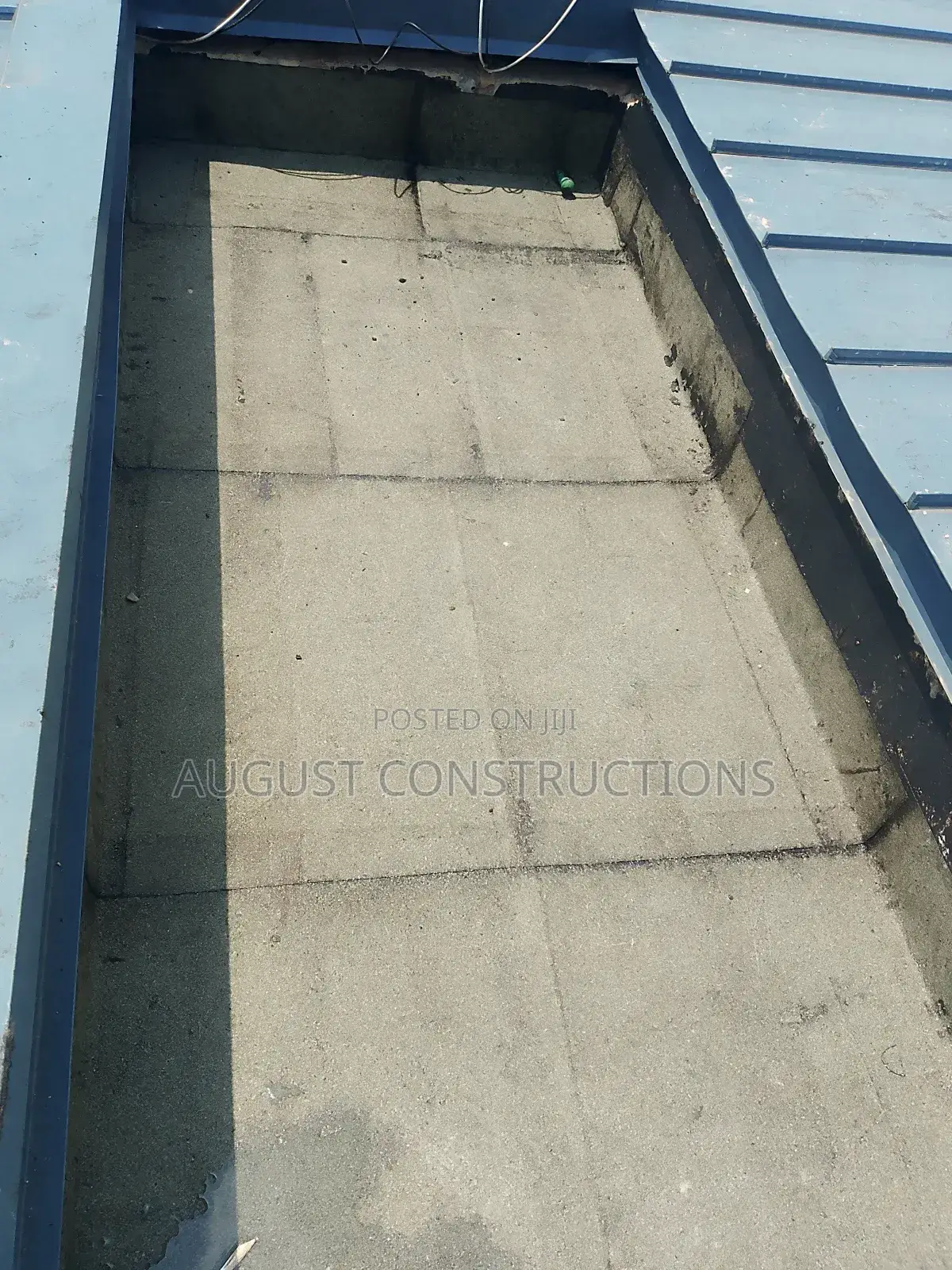 Concrete Roof Water Proofing and Secrt Concrete Gutter Water Proofing.