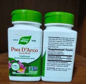 Pau d'Arco Inner Bark, 100 Vegcapsules