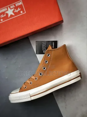 Converse All Star Leather White Brown