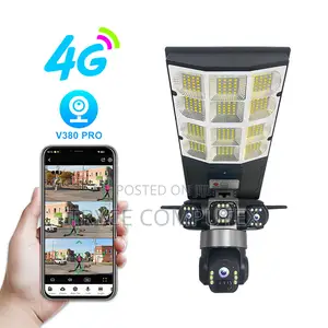 V380 Smart Solar Security Camera With Street Flood Light Lamp