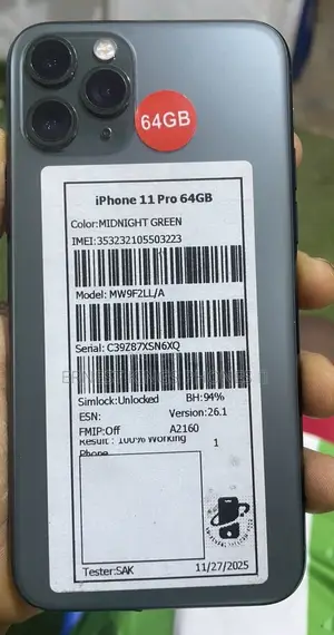 Apple iPhone 11 Pro 64 GB Black