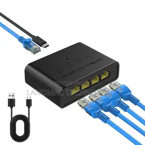 5-Port Gigabit Network Switch, Ethernet Rj45 Network Ports,