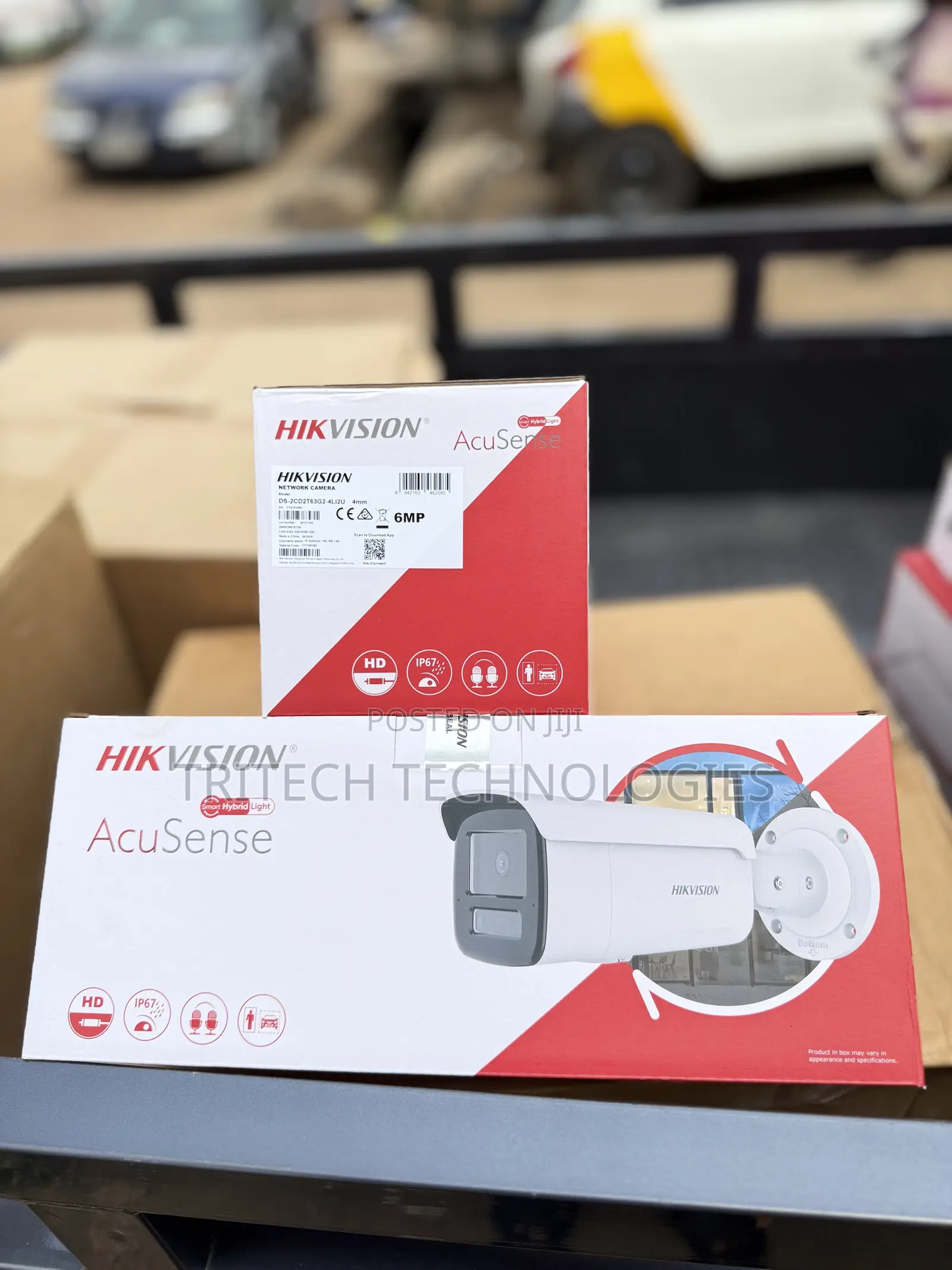 Hikvision Ds-2cd2t63g2-4l12u 6mp Acusense Full Color Ip Camera 80m
