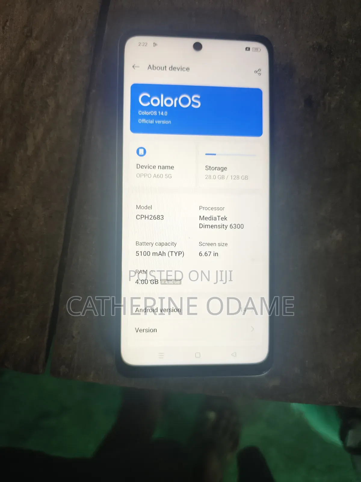 Oppo A60 128 GB Blue