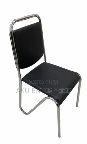 Leather Stainless Steel Office Visitors Dinning Chair