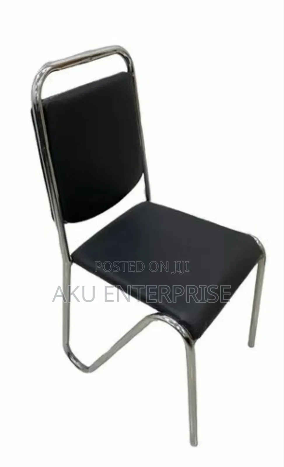 Leather Stainless Steel Office Visitors Dinning Chair
