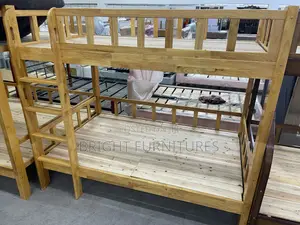 Wooden Bunk Bed ( One and Half Top and Down)