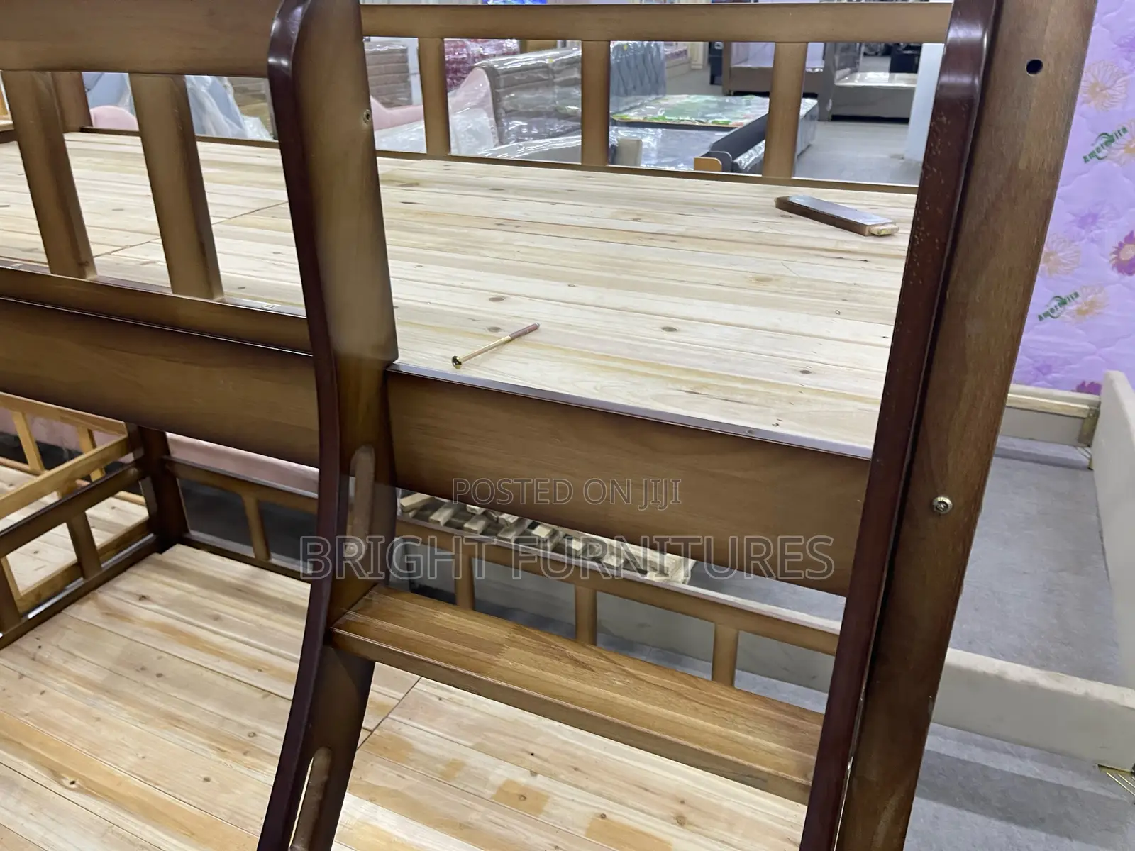 Durable 1 and Half Down Single Top Bunk Bed