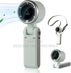 Hand Folding High-Speed Turbine Fan, Portable Handheld Turbine Fan