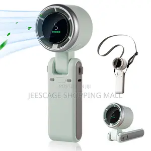 Hand Folding High-Speed Turbine Fan, Portable Handheld Turbine Fan
