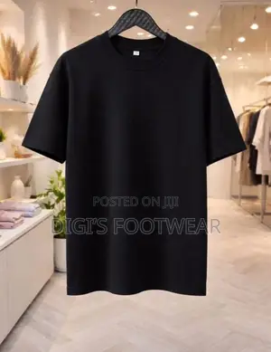 Black Plain T-Shirt