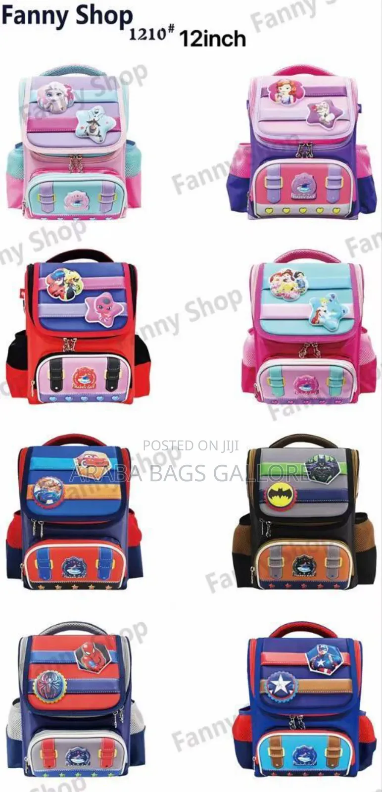 Quality Waterproof Kids Cartoon Bags