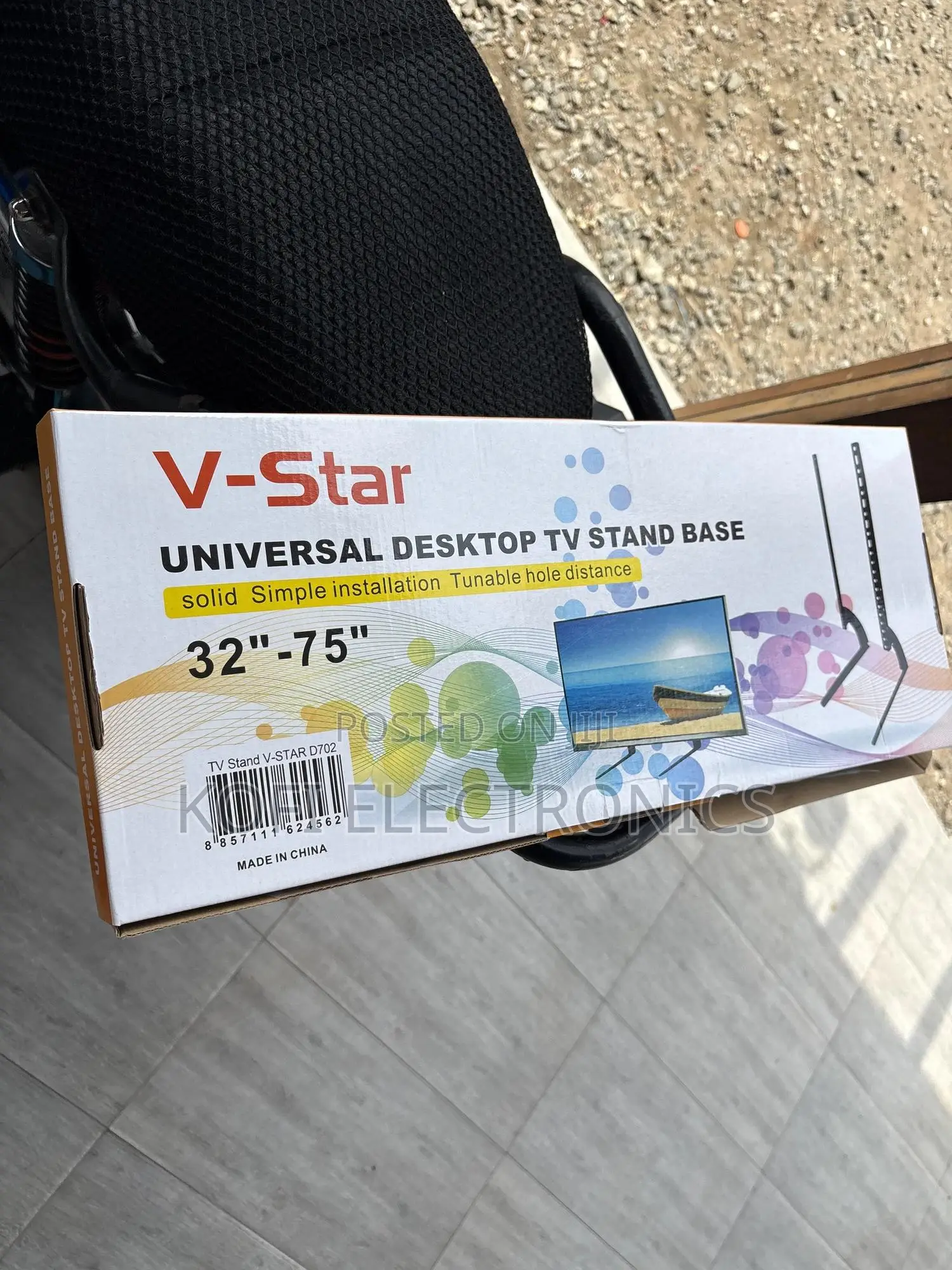 (Low-Profile Alternative to Wall Mounting)V-Star -32" to 75" Leg Stand
