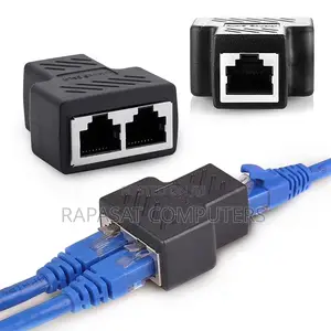 Rj45 To Rj45 Splitter (1 To Dual Female Port Coupler)