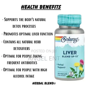 Solaray Herbal Liver Blend Supplement 100ct