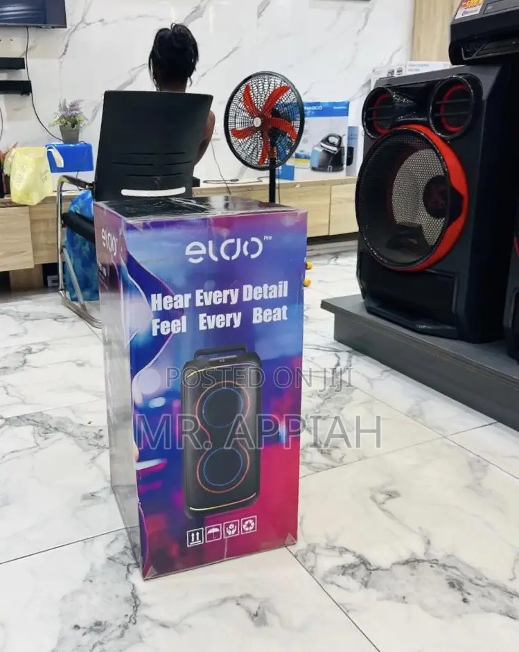 Order Quality Eldo Pb1-100 Double 6,5" Portable Speaker(Black) 
