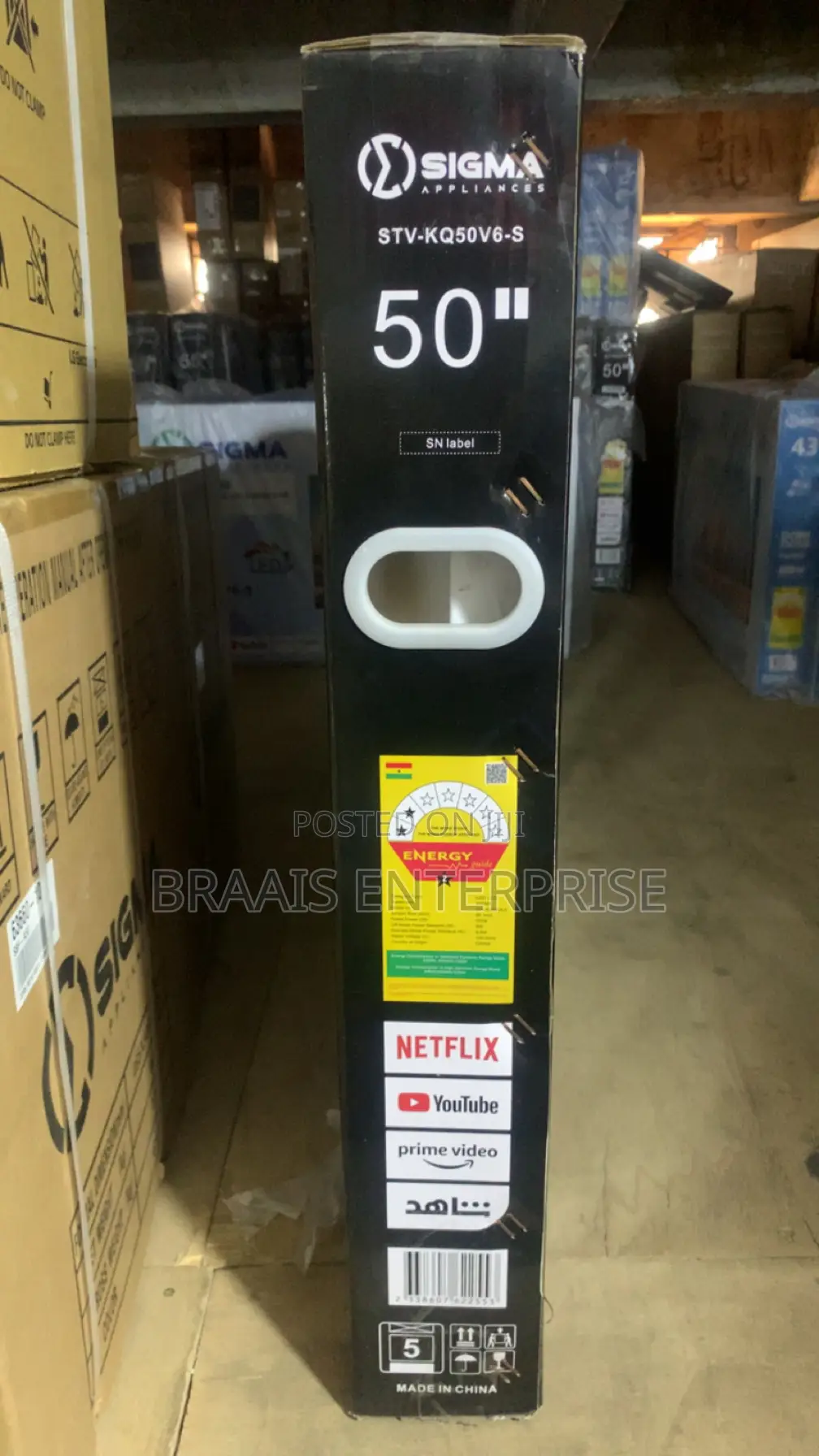 Sigma 50′′ Qled Smart Android Frameless Satellite Tv