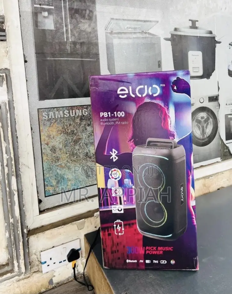 Order Authentic Eldo Pb1-100 Double 6,5" Portable Bluetooth Speaker.