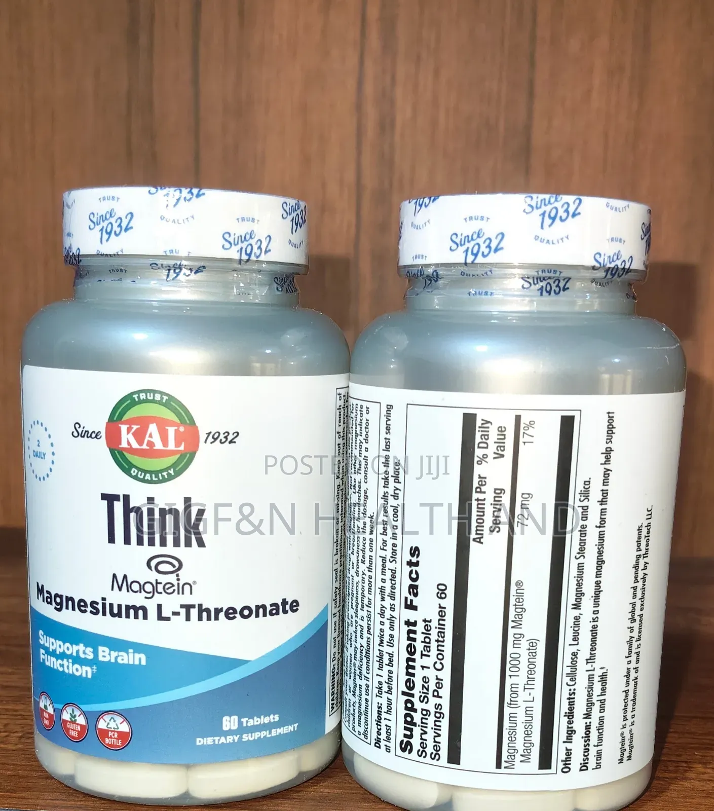 Think Magnesium, L- Threonate, 60 Tablets