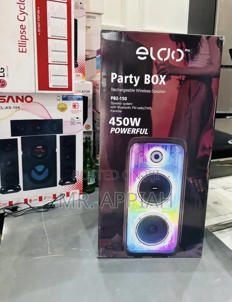 Order Adorable Eldo Pb2-150 Double 8" Party Box Speaker(Black)450w