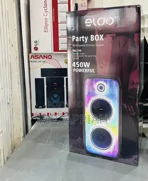 Get Unique Eldo Pb2-150 Double 8" Party Box Speaker(450w) Black 