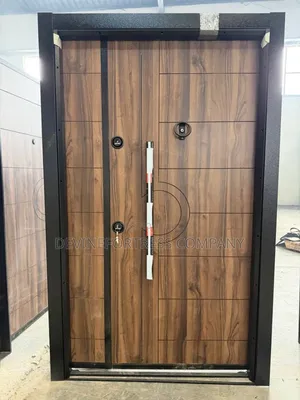 Quality Marine Hard Wood Security Door With Gavanize Frames