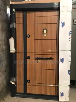 Quality Marine Hard Wood Security Door With Gavanize Frames