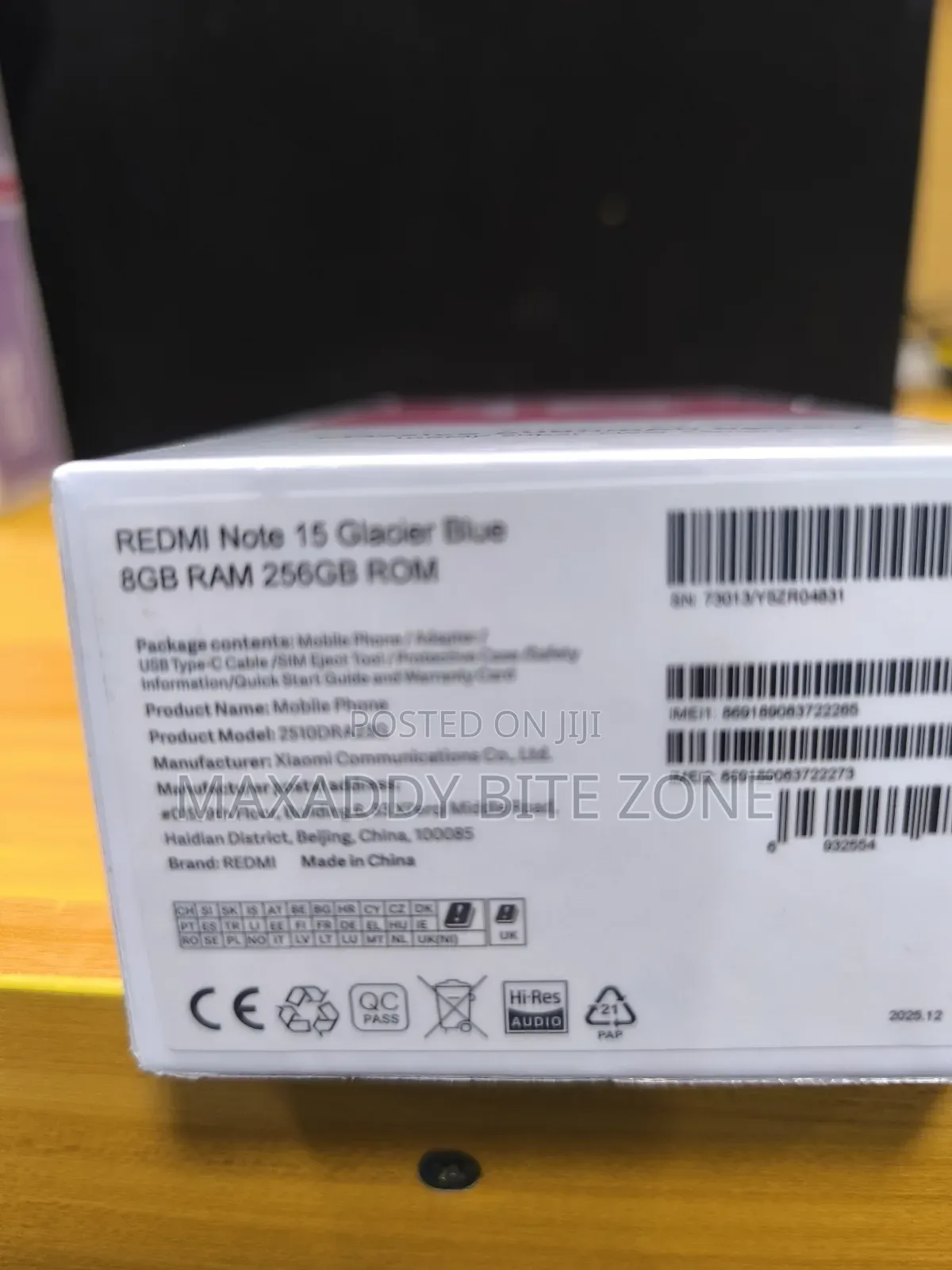 New Xiaomi Redmi Note 15 256 GB Blue