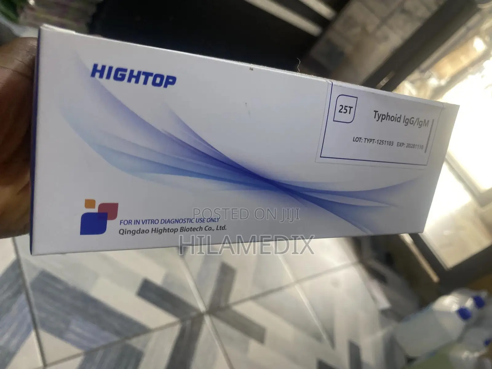 Hightop Typhoid Igg/Igm Rapid Test Kit