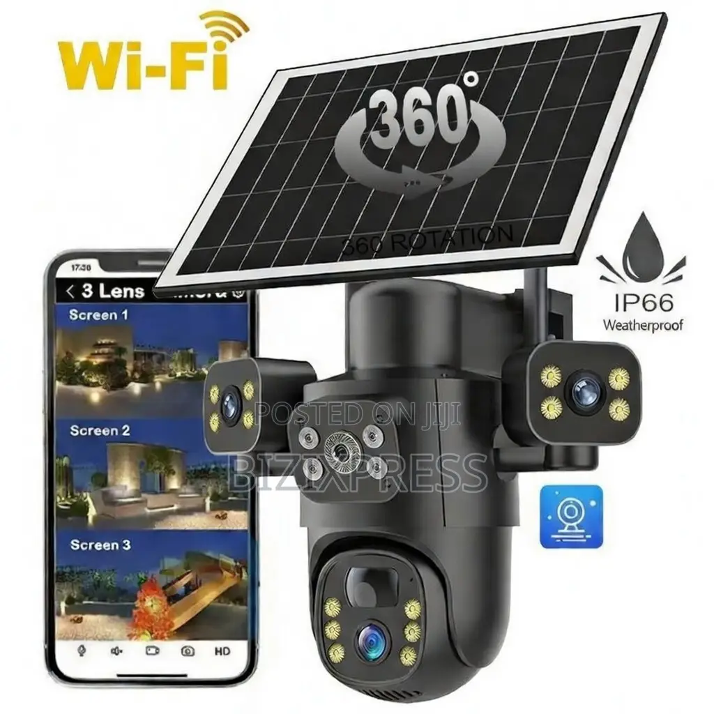 Triple Lens Wi-Fi Solar Camera