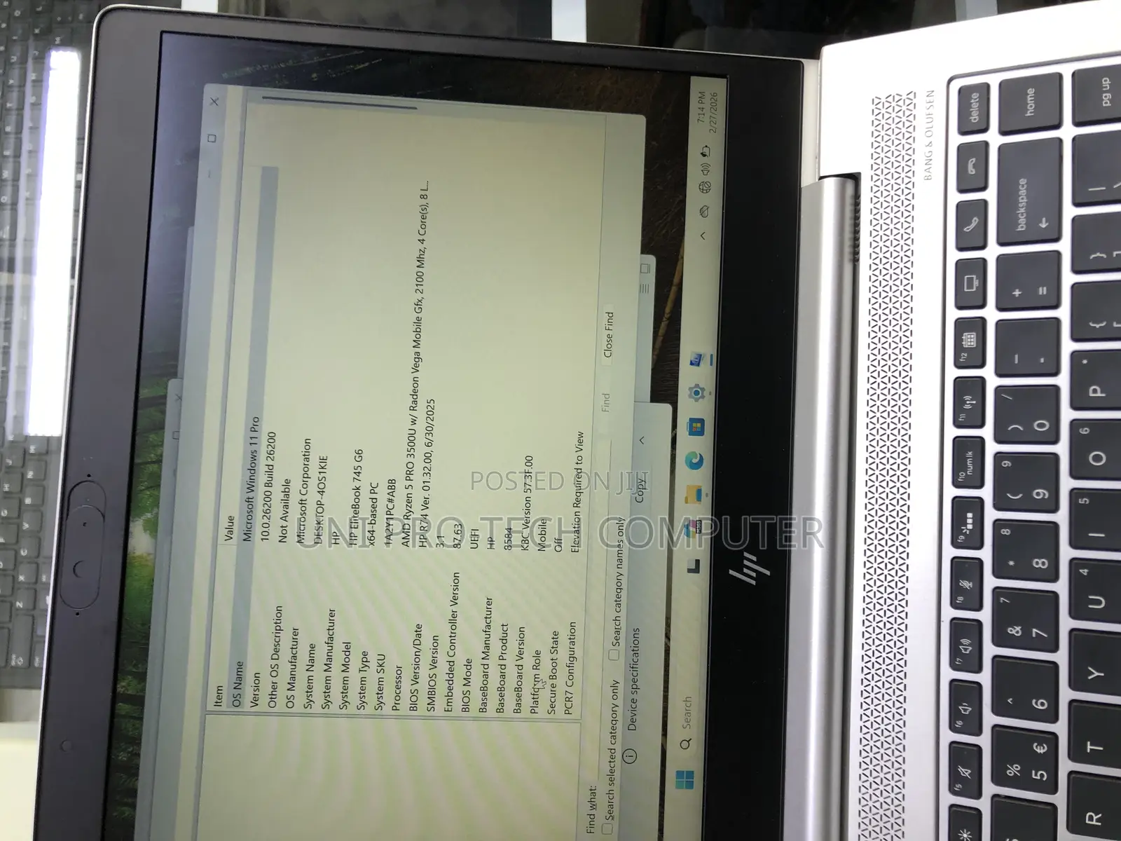 Laptop HP EliteBook 745 G6 8GB AMD Ryzen 5 SSD 256GB