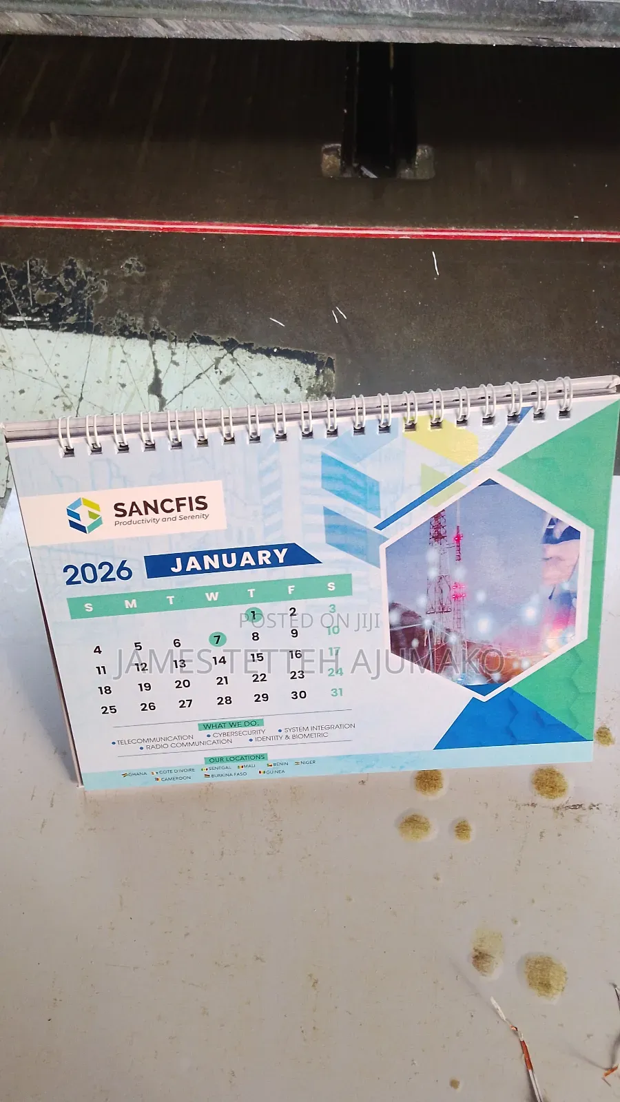Tabletop Calender, Notepad, Ex Books, Paper Bags, Hand Fans
