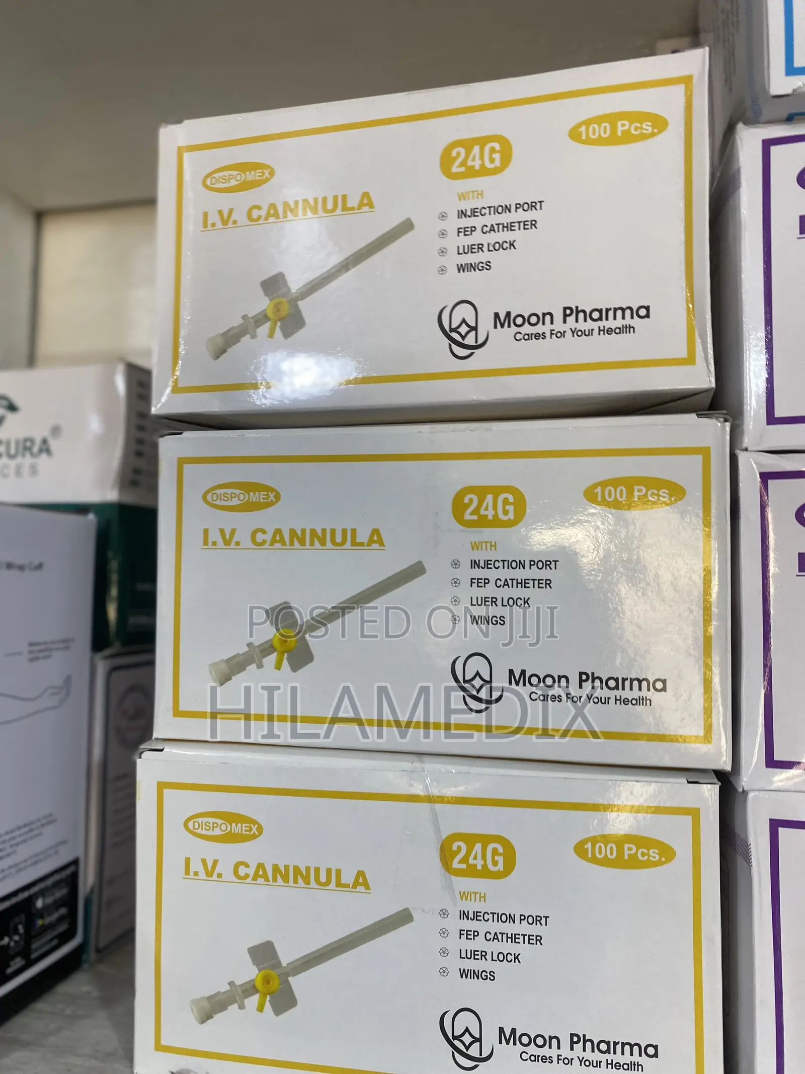 Iv Cannula 24g (Yellow)