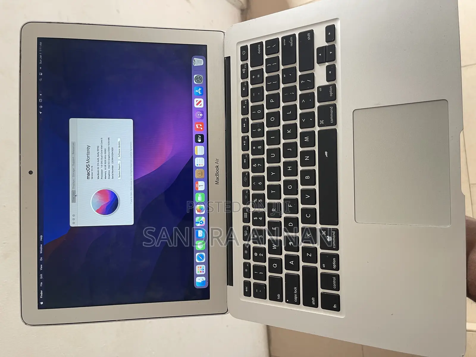 Laptop Apple MacBook Air 2015 8GB Intel Core i5 SSD 256GB