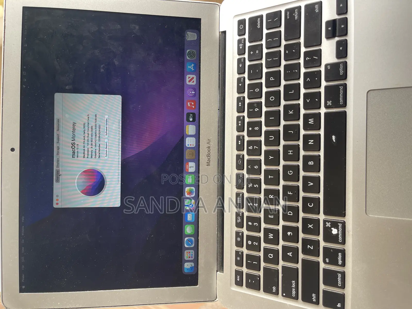 Laptop Apple MacBook Air 2015 8GB Intel Core i5 SSD 256GB