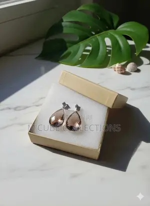 Rose Gold Teardrop Earrings