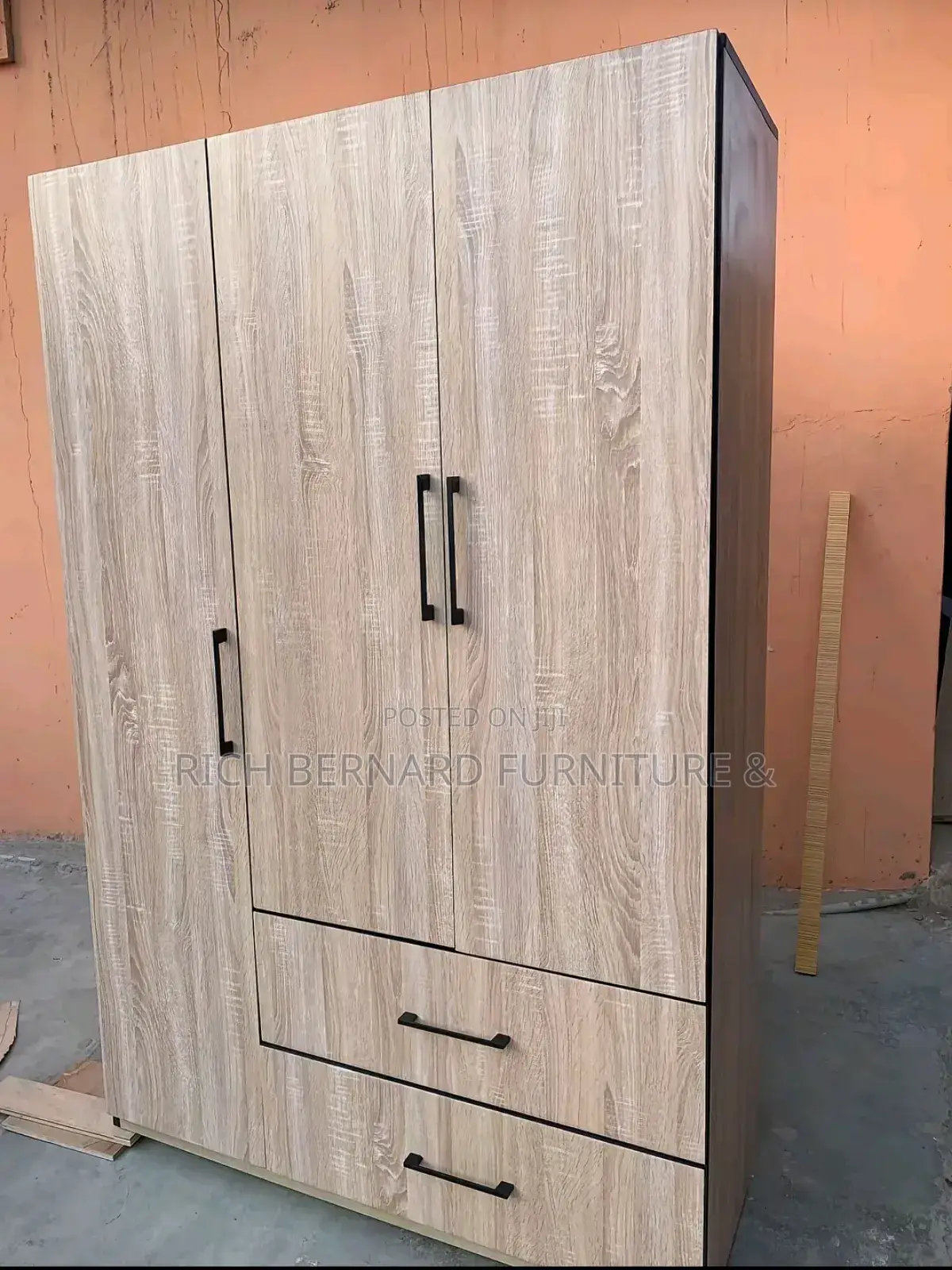3 Doors Laminated Wardrobe