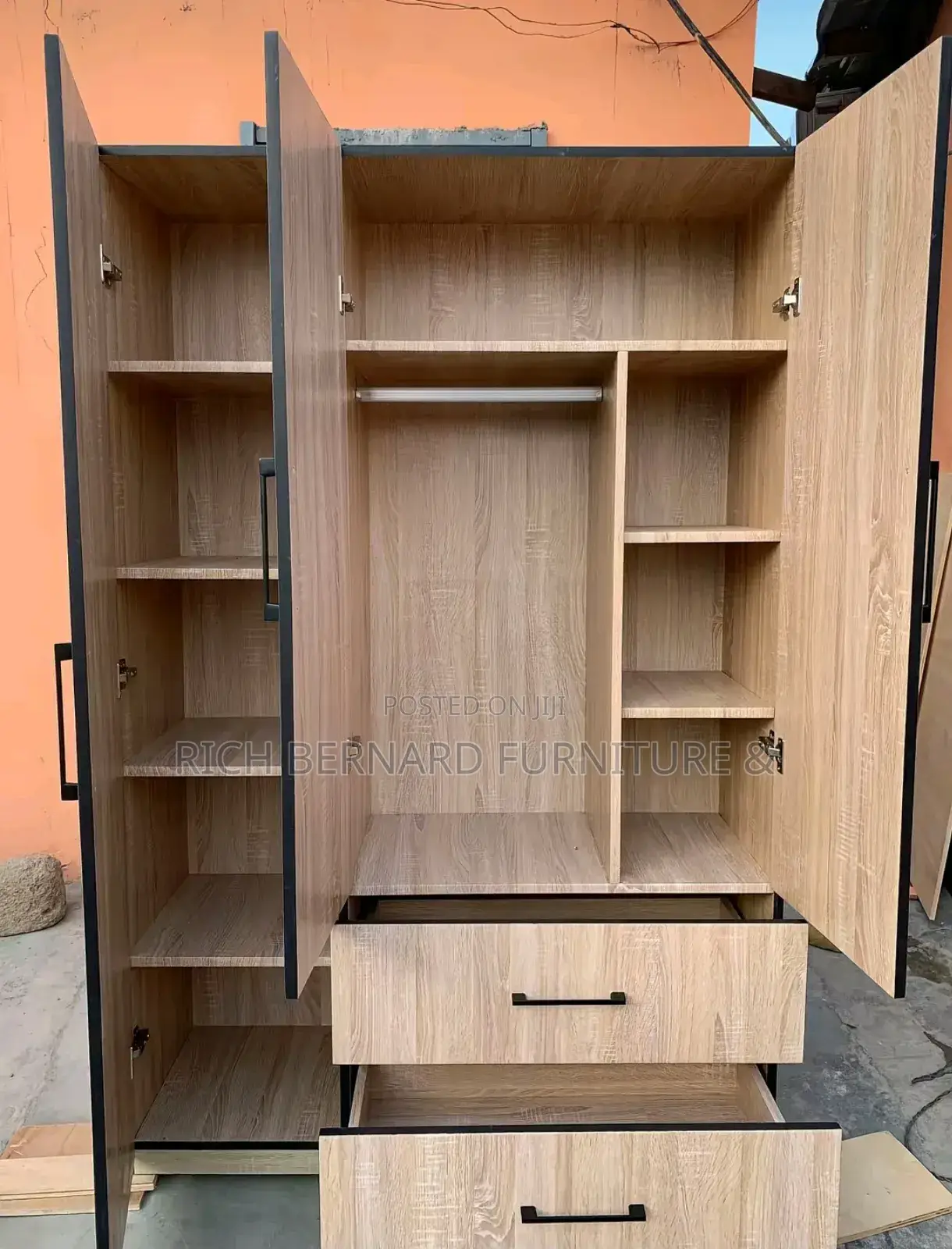 3 Doors Laminated Wardrobe