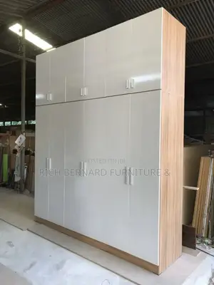 Modern Elegant 6 Doors Laminated Wardrobe