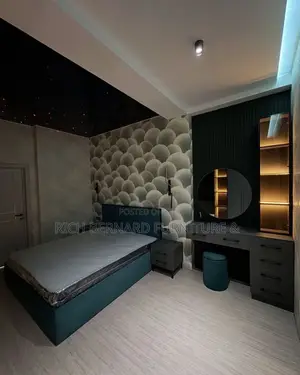 Modern Queen Size Bed + Dresser Set